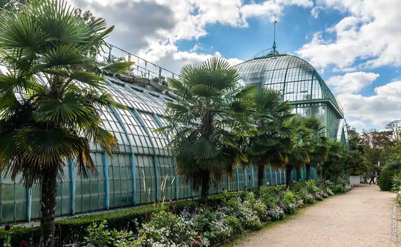 Jardin exotique des Serres d'Auteuil dans le Bois de Boulogne à côté de Paris